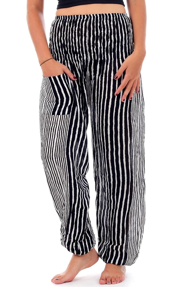 Amazon.com: One Tribe Apparel Women's Striped Yoga Casual